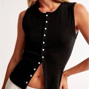 Abercrombie & Fitch Black Tank Top